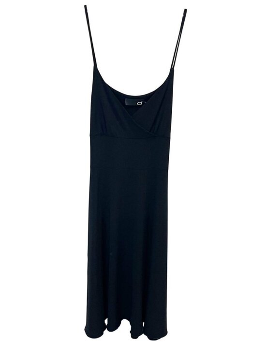 d Dresses & Skirts - Vintage Black Camisole Slip Midi Dress Y2K 90s Whimsigoth Party - Size 9